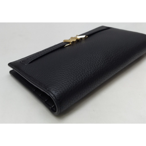 Michael Kors Black Pebbled Leather Credit Card Bifold Wallet - NWT $298 - Picture 8 of 15